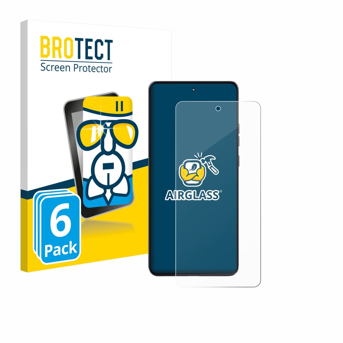 Screenprotector 6 Stuks voor Motorola Moto G86 Beschermglas transparant