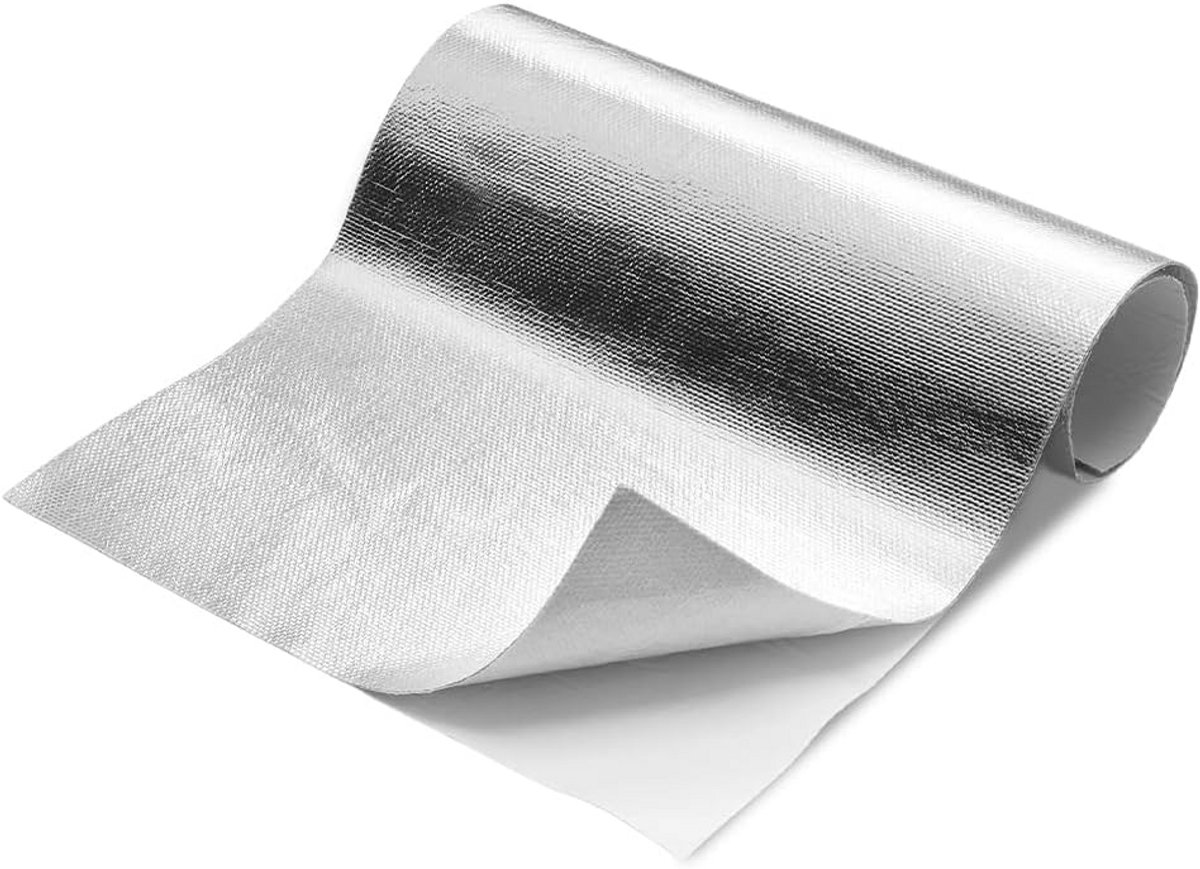 Zelfklevende Hittebestendige Folie Aluminium 60x280cm - Isolatie voor Auto, Caravan en Huis