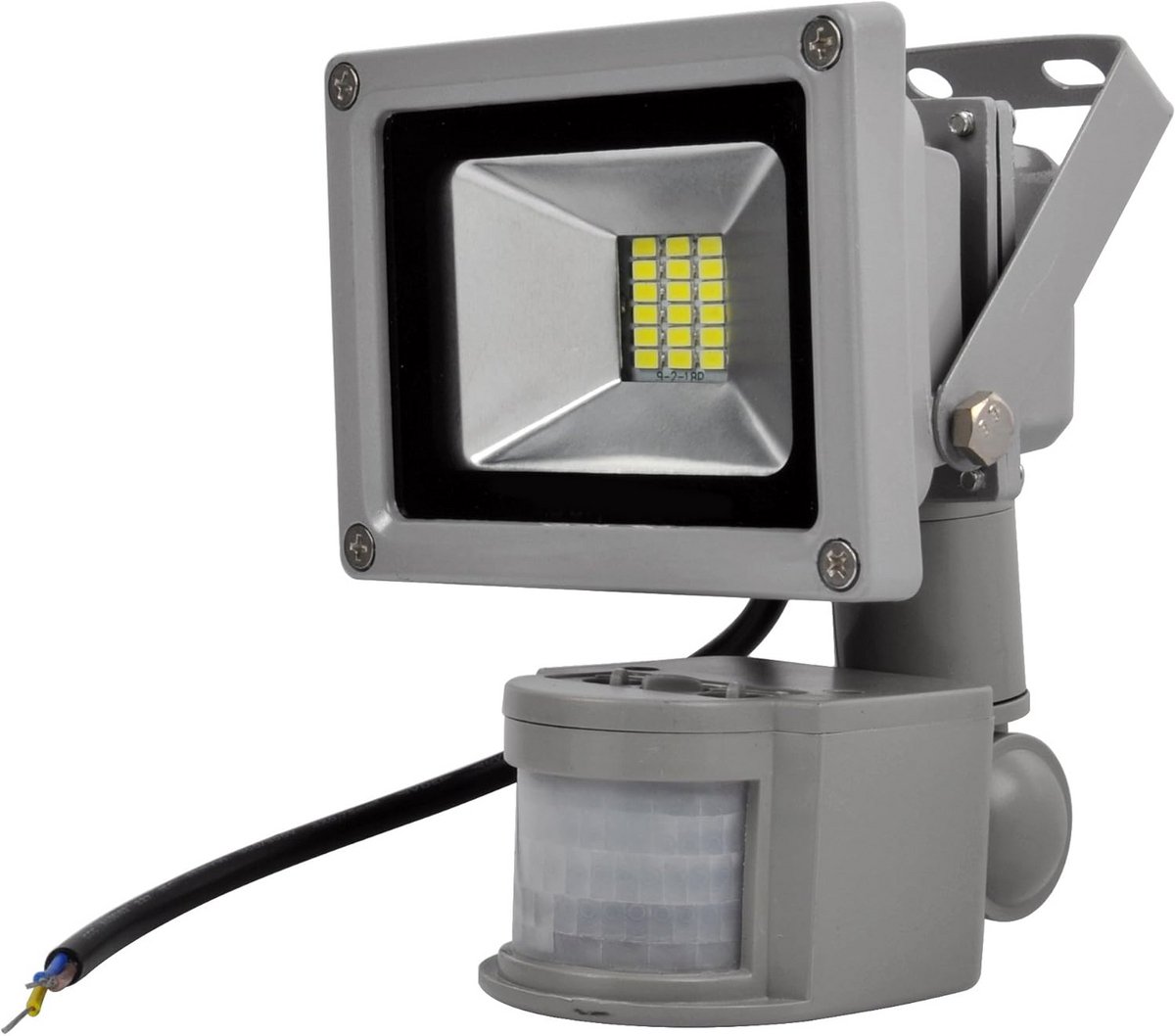 20W LED Schijnwerper met Bewegingsmelder Koud Wit IP65 Waterdicht Buitenverlichting