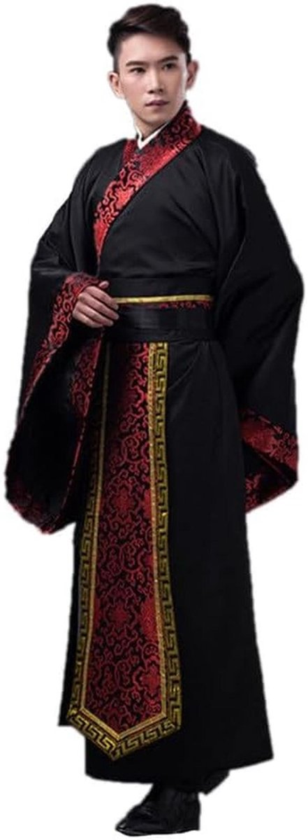 Traditioneel Chinees Hanfu Kostuum voor Mannen - Aziatische Feestkleding en Dansoutfit