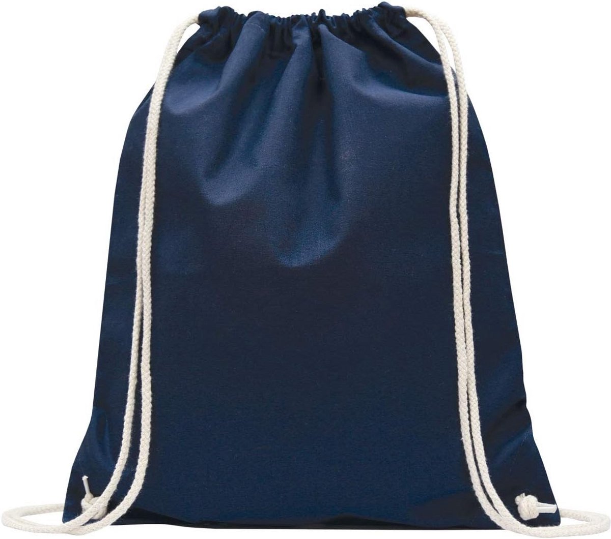 Katoenen Gymtas met Trekkoord – Onbedrukt Knutseltas – 19 Kleuren – 38x46 cm