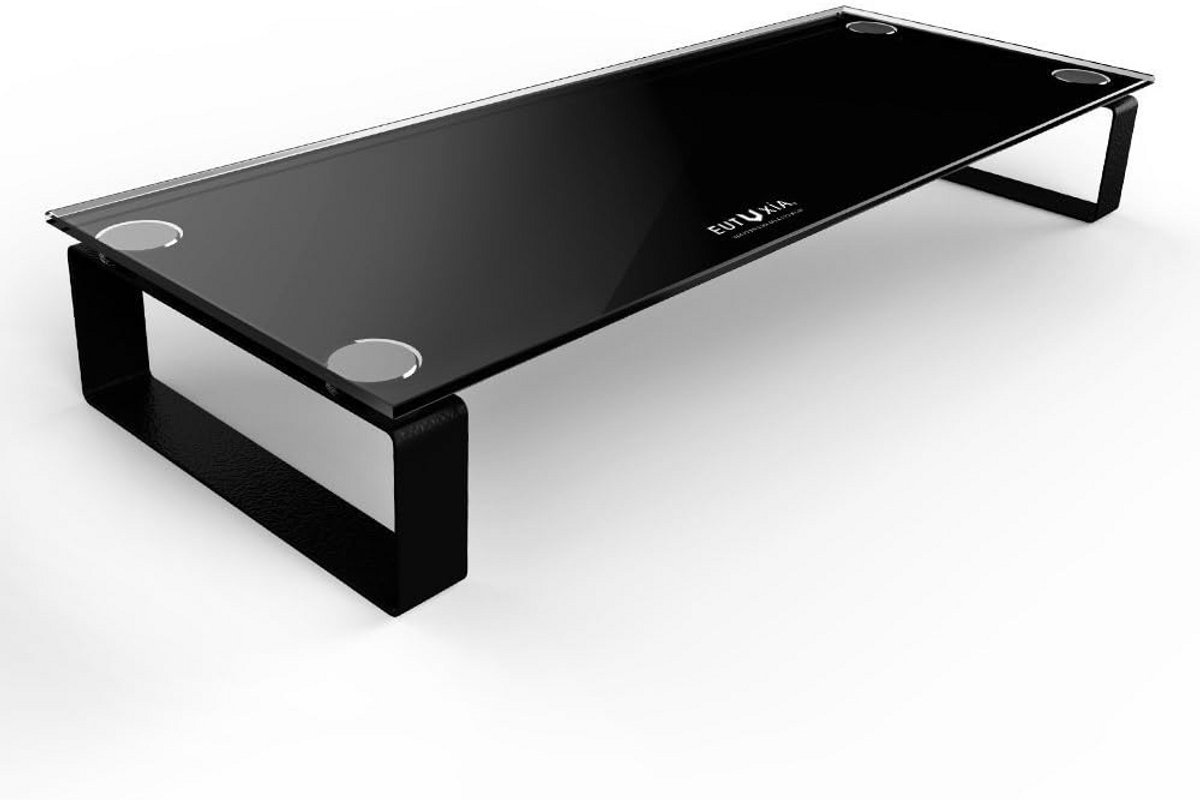Monitorstandaard met Gehard Glas - Tafel Organizer voor Laptop en Monitor
