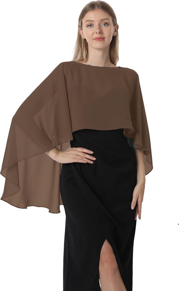 Lichte Chiffon Stola en Sjaal voor Dames - Elegant Cape voor Feest en Bruiloft