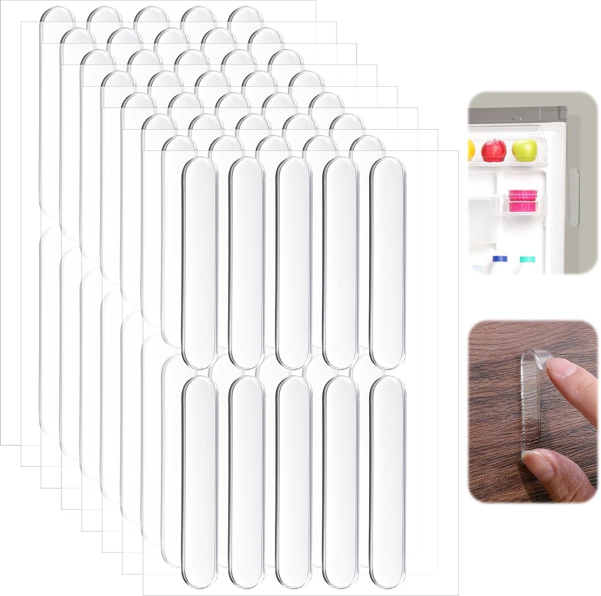 Transparante Zelfklevende Deurstoppers - Meubelbumpers - 80 Stuks - Geluiddempend, Anti-Kras en Anti-Slip - Stootbescherming voor Muur - van Imperatoris
