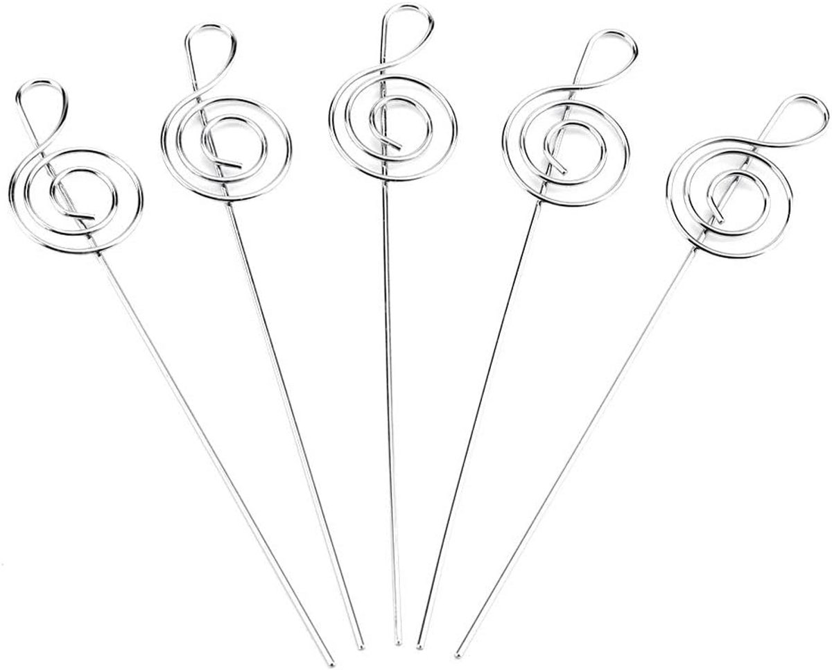 Metalen Paperclip Houders voor Foto's en Notities, 50 Stuks, Zilver