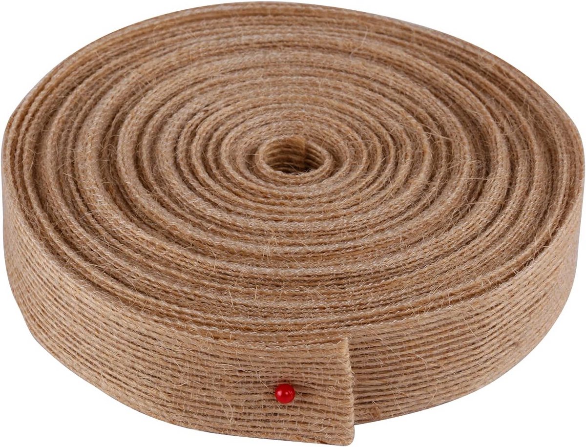 Natuurlijk Jute Lint van 25 Meter voor Cadeauverpakking en Decoratie