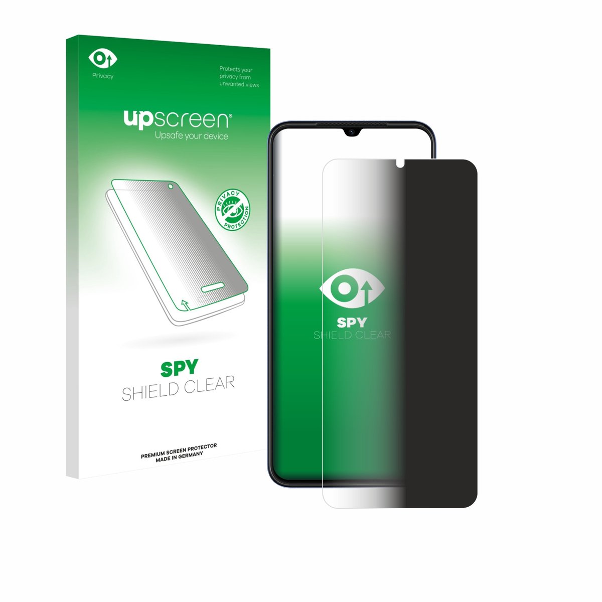 upscreen - privacy screenprotector voor Huawei Nova Y61 - Folie Beschermfolie Blauwlichtfilter