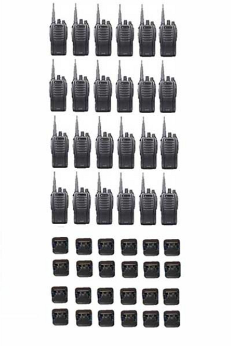 Set van 24 Midland G10 Pro UHF PMR446 Portofoon met tafellader