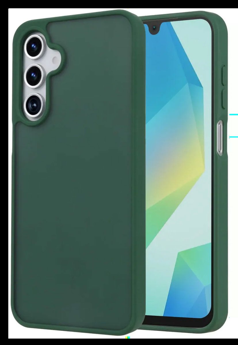 Hoesje Geschikt voor Samsung Galaxy A17 - Matte Back Cover - Groen
