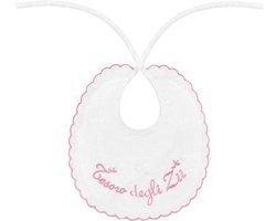 Geborduurd Babyslabbetje met Namen (Mama, Papa, Oma, Opa) - Origineel Kraamcadeau