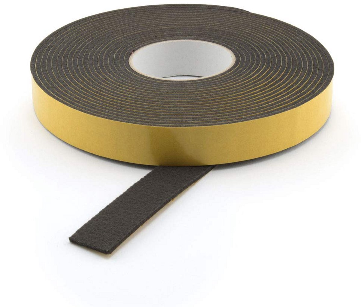 Zelfklevende Viltstrip Zwart 3mm Dikte 40mm Breedte per Meter voor Meubels