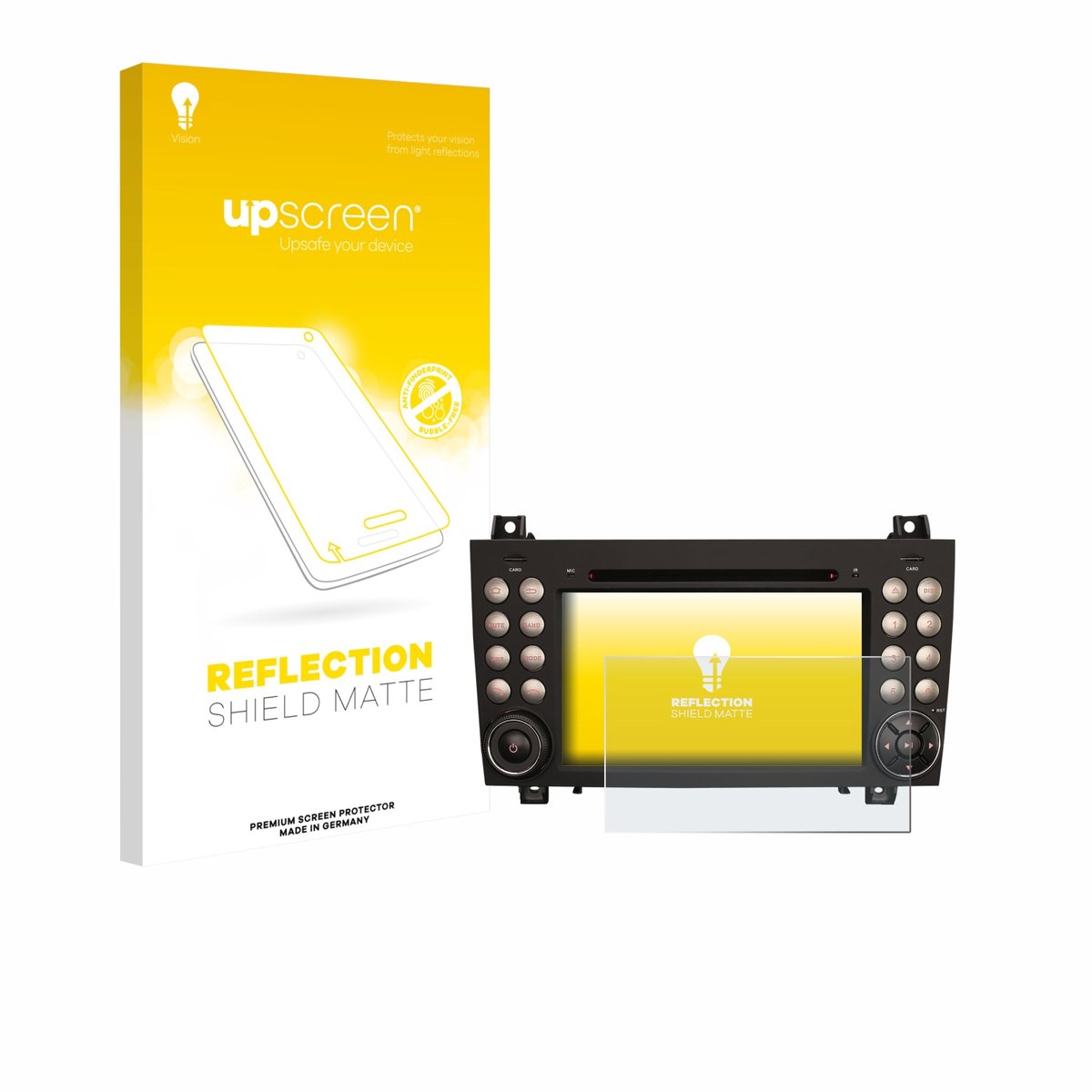 upscreen - Screenprotector voor Erisin ES8940S 7" - Folie Beschermfolie anti glare matte