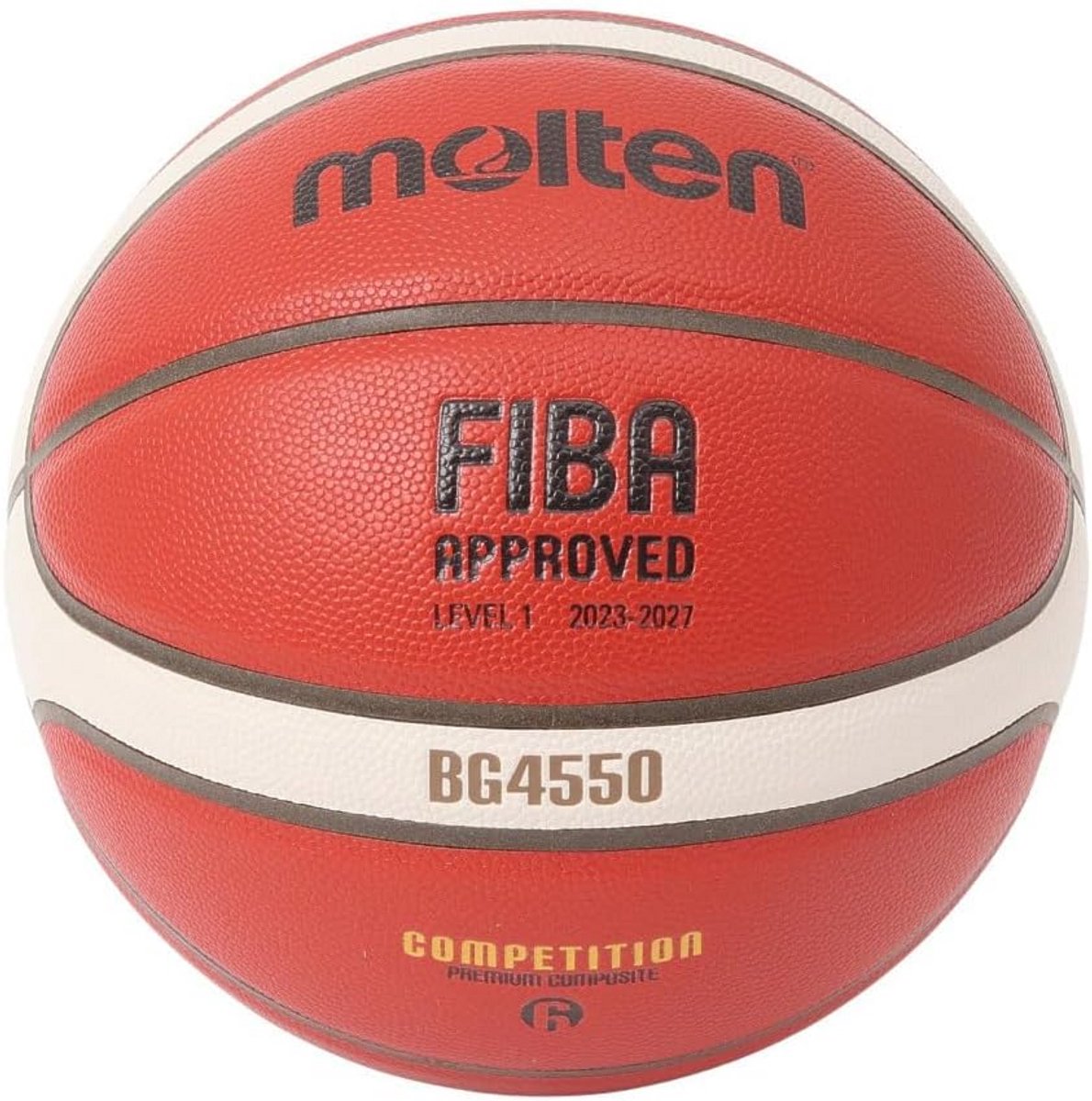 Dames Basketbal Maat 6 Competitiebal Synthetisch Leer Extra Grip