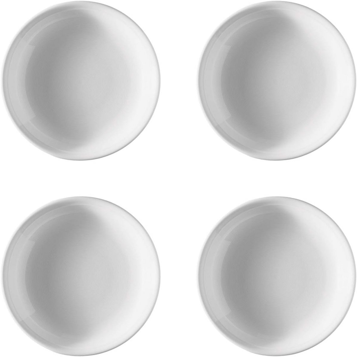 Set van 4 Witte Porseleinen Soepborden 22 cm - Duurzaam en Magnetronbestendig