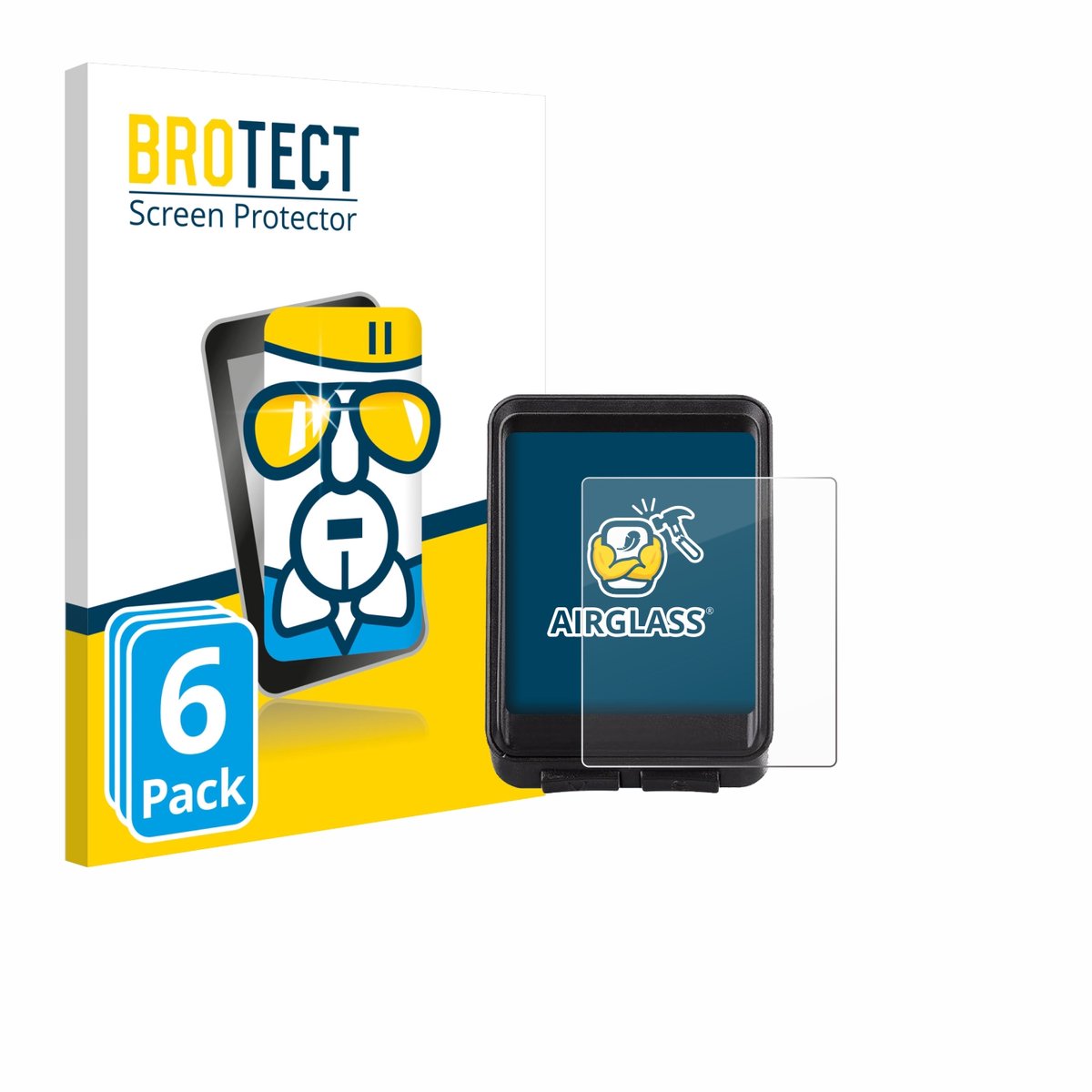 Screenprotector 6 Stuks voor BOOTEEK Bike Computer Beschermglas transparant