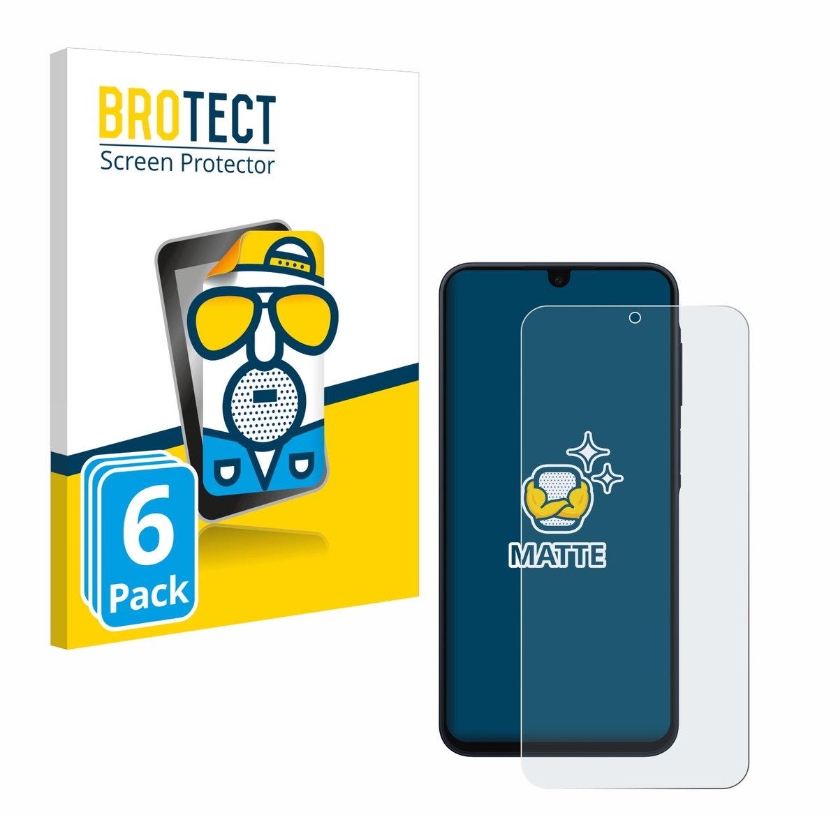 BROTECT - Screenprotector voor Samsung Galaxy A17 4G - Folie Beschermfolie matte 6 Stuks