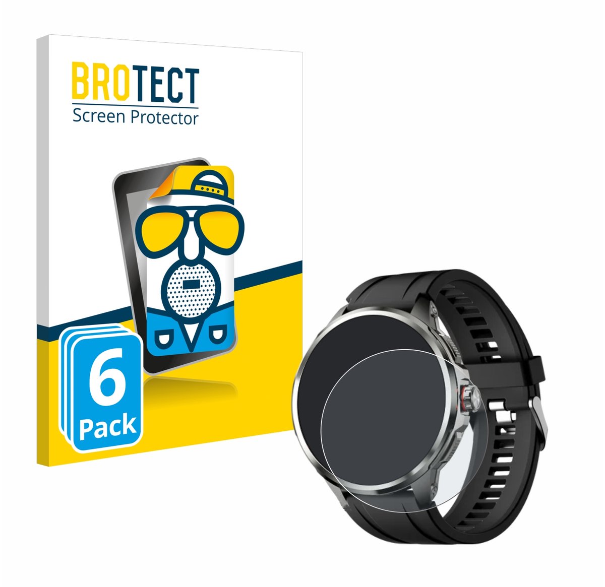 BROTECT - Screenprotector voor Rollme Hero C2 - Folie Beschermfolie matte 6 Stuks