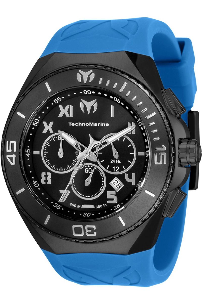 TechnoMarine Manta TM-220002 Heren Horloge - Waterdicht - Analoog - Quartz Uurwerk - Roestvrij Staal met grijze Wijzerplaat - 48mm