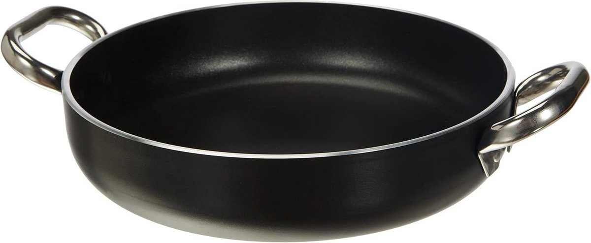 Professionele Omeletpan Zwart Gietaluminium 28 cm - Dikke Bodem, Kookpan