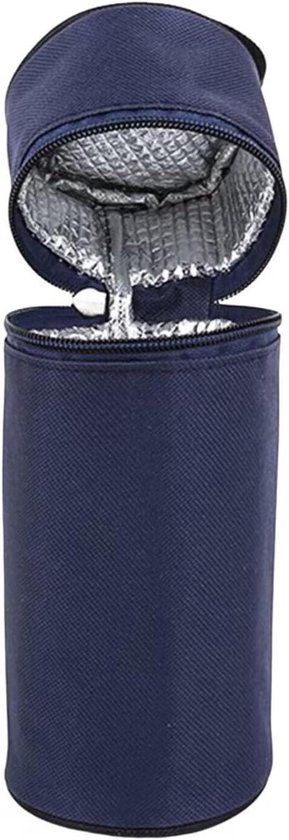 Draagbare Thermosfleskoeltas – Oxford-stof Met Aluminiumfolie, 29x10 Cm, Isolerend, Met Verstelbare Schouderriem, Voor Flessen Tot 1,5L, Ideaal Voor Picknick, Camping & Reizen