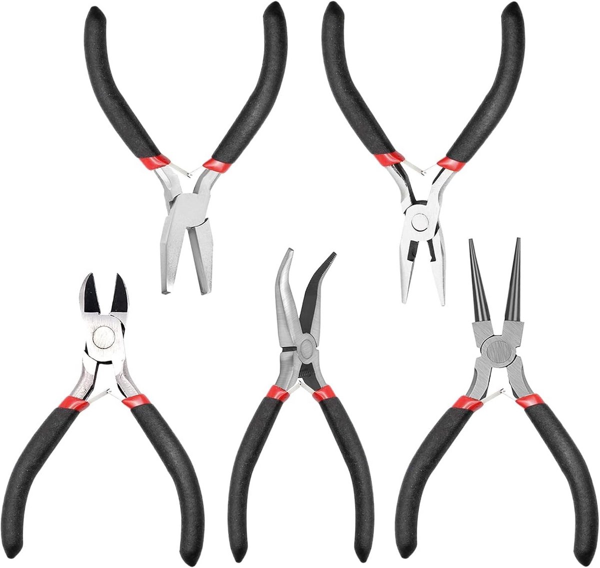 5-delige Sieradentang Set: Knutselgereedschap voor Sieraden Maken, Hobby en DIY