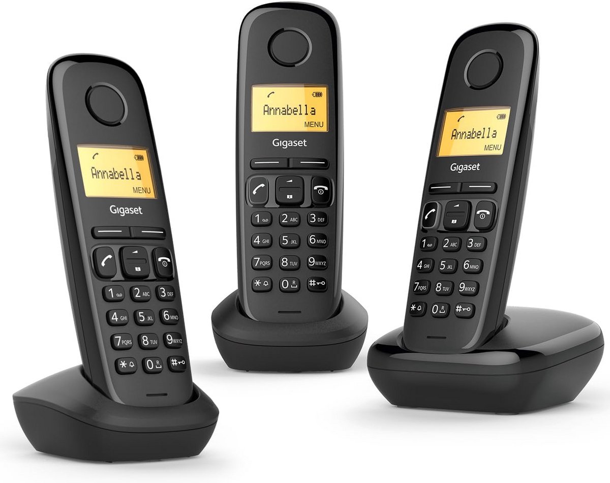 Draadloze DECT-telefoon Trio met Groot Verlicht Display - Eenvoudig in Gebruik