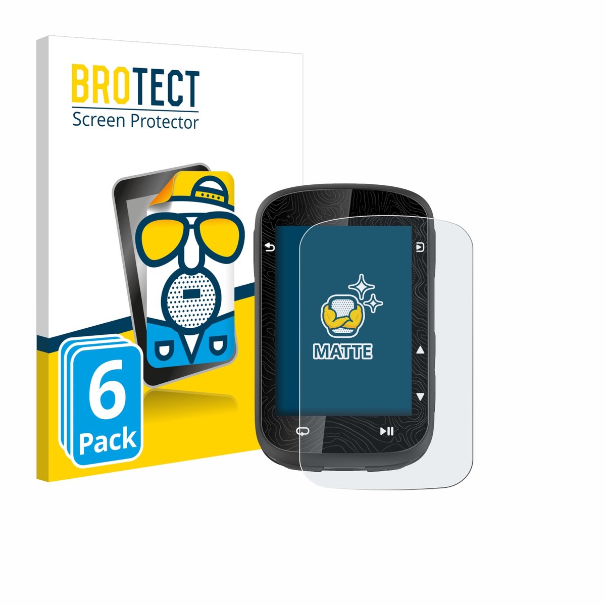 BROTECT - Screenprotector voor CooSpo CS600-BK - Folie Beschermfolie matte 6 Stuks