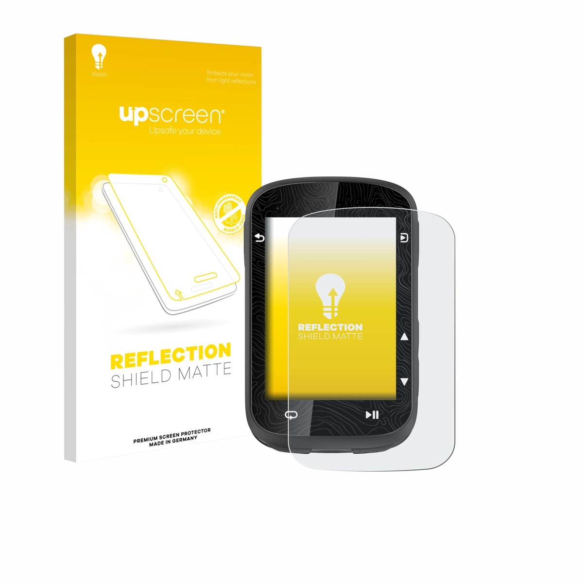 upscreen - Screenprotector voor CooSpo CS600-BK - Folie Beschermfolie anti glare matte