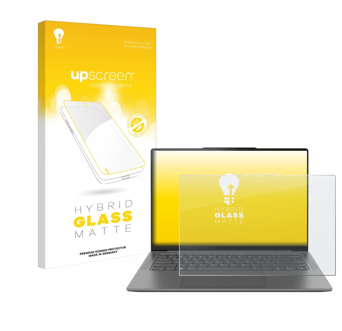upscreen - Screenprotector voor Lenovo Yoga Pro 7 Gen 10 14" - Folie Beschermfolie Beschermglas matte