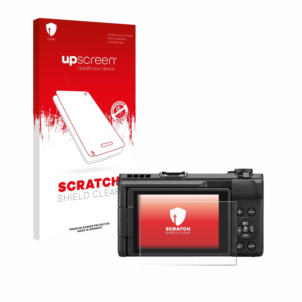 upscreen - Screenprotector voor Canon PowerShot V1 - Folie Beschermfolie transparant