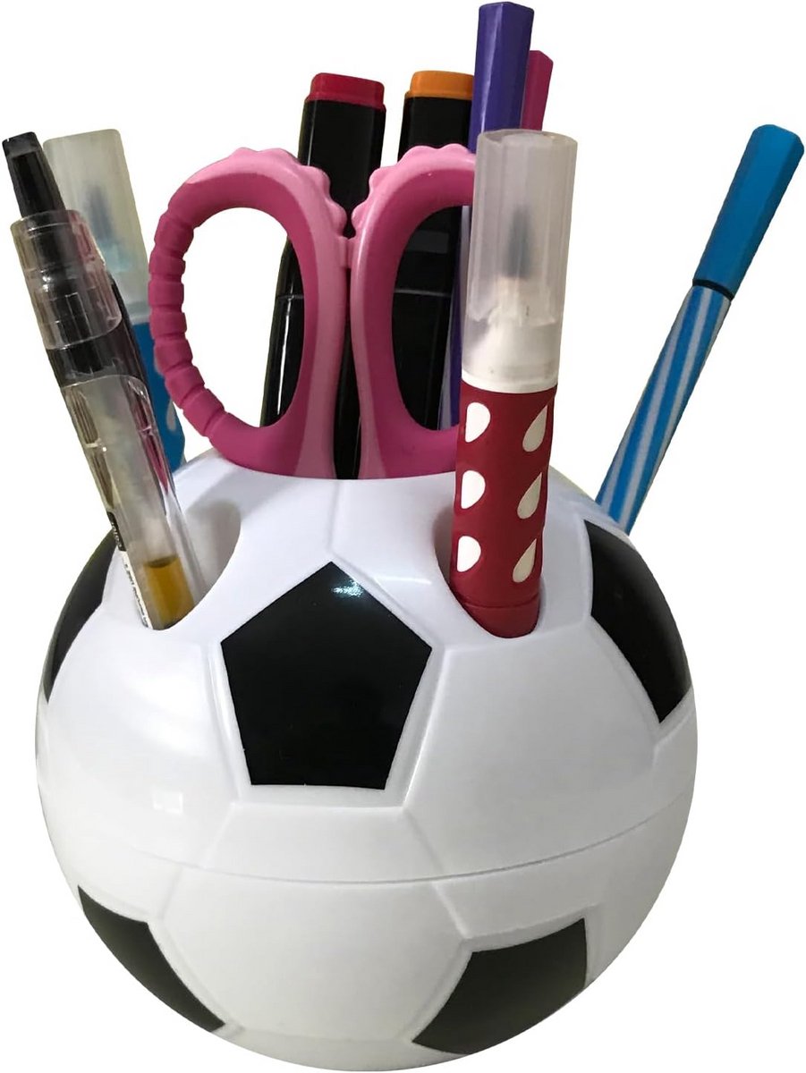 Voetbal Pennenhouder Bureau Organizer Desktop Opbergdoos Cadeau Kinderen