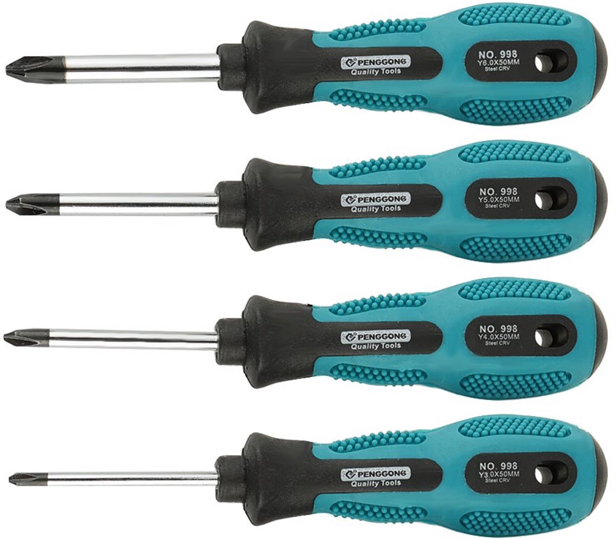 4-delige Precisie Schroevendraaierset Type Y met Magnetische Punt
