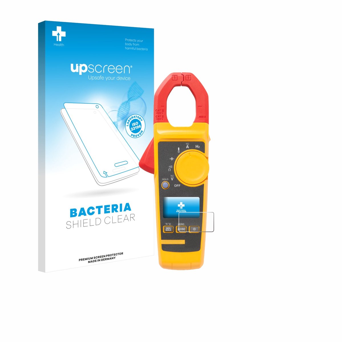 upscreen - Screenprotector voor Fluke 325 - Folie Beschermfolie transparant antibacterieel