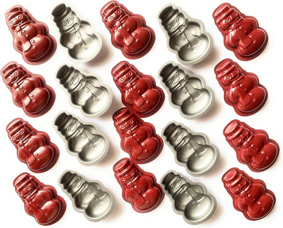 Mini Bakvormen Set 20 Stuks - Non-stick voor Cupcakes, Muffin & Cakejes