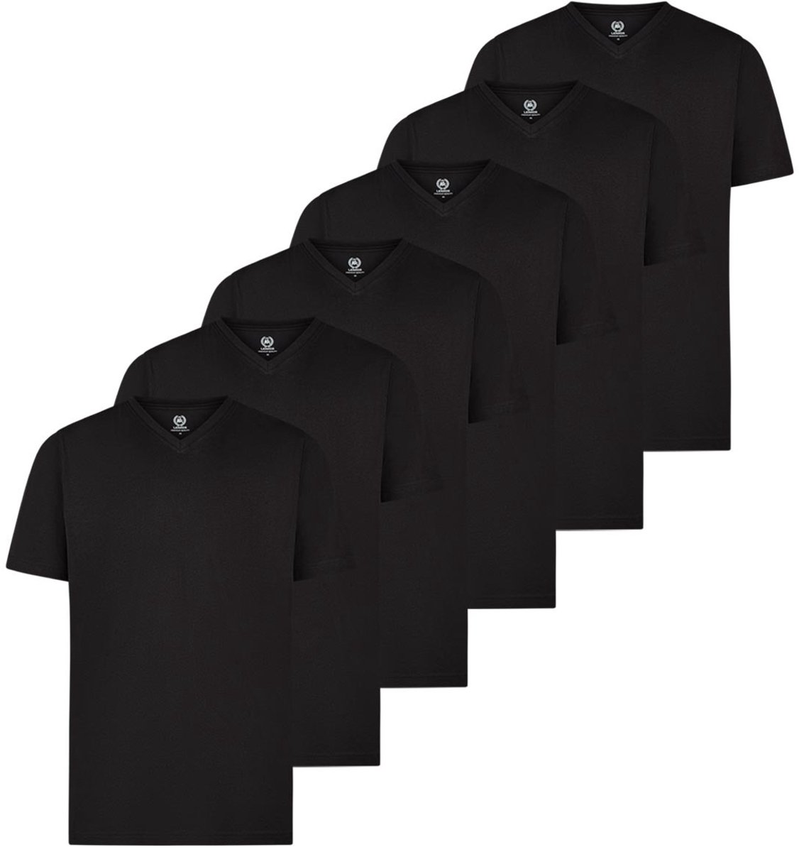 LERROS Heren t-shirt 6 pack Basic