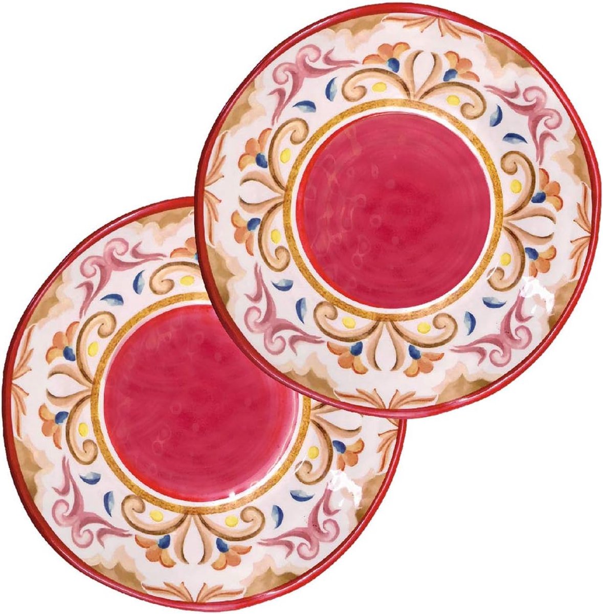 Platte Borden Set van 2 - Melamine Geschikt voor Buiten en Binnen