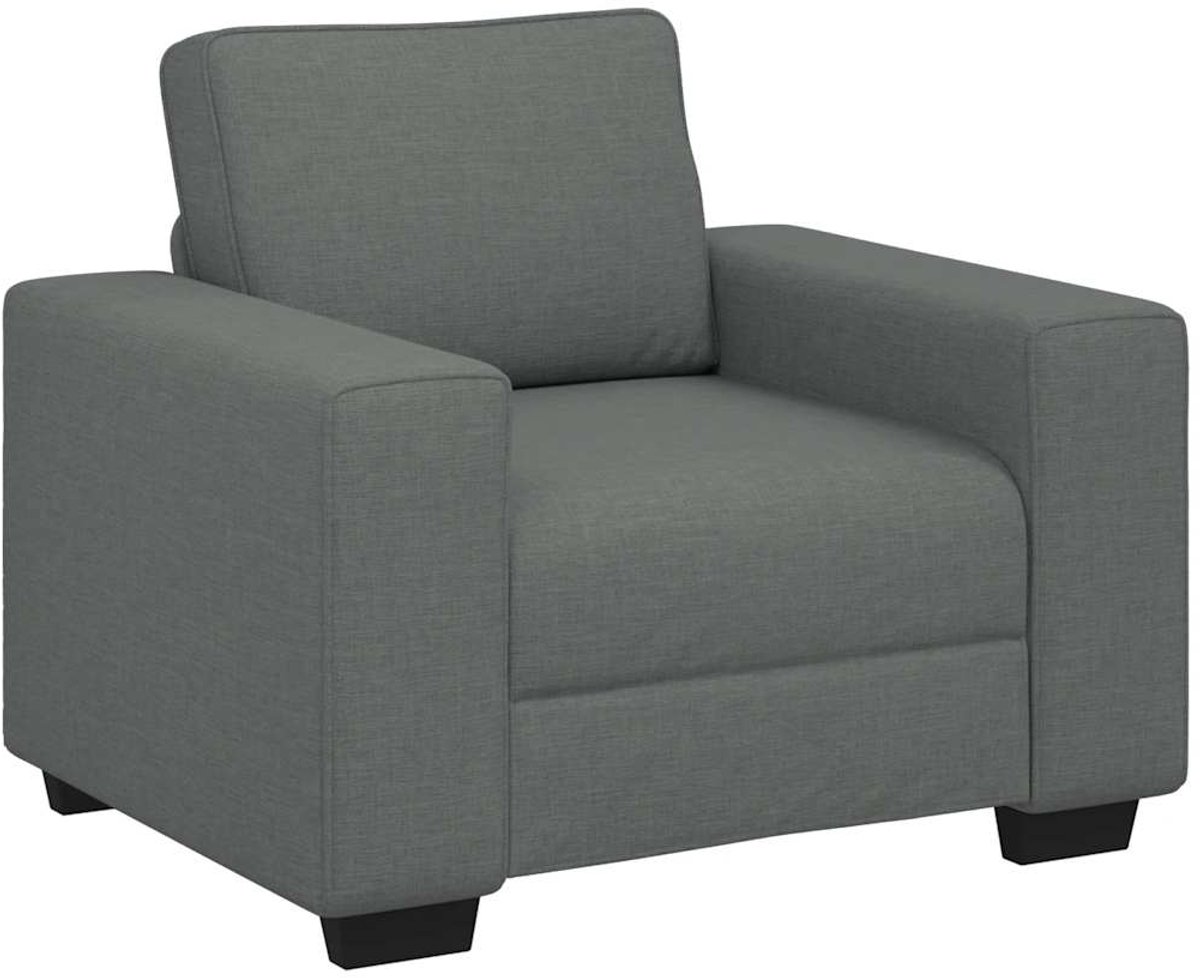 vidaXL Fauteuil - 100x77x82 - cm - stof - donkergrijs
