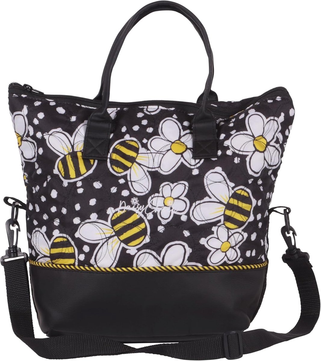 Luxe Schoudertas met Bijenprint voor Kinderwagen of Buggy