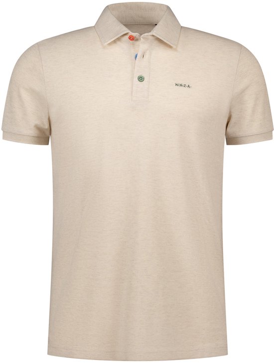 NZA Polo Hawera Melange Ecru - Maat XL - Heren