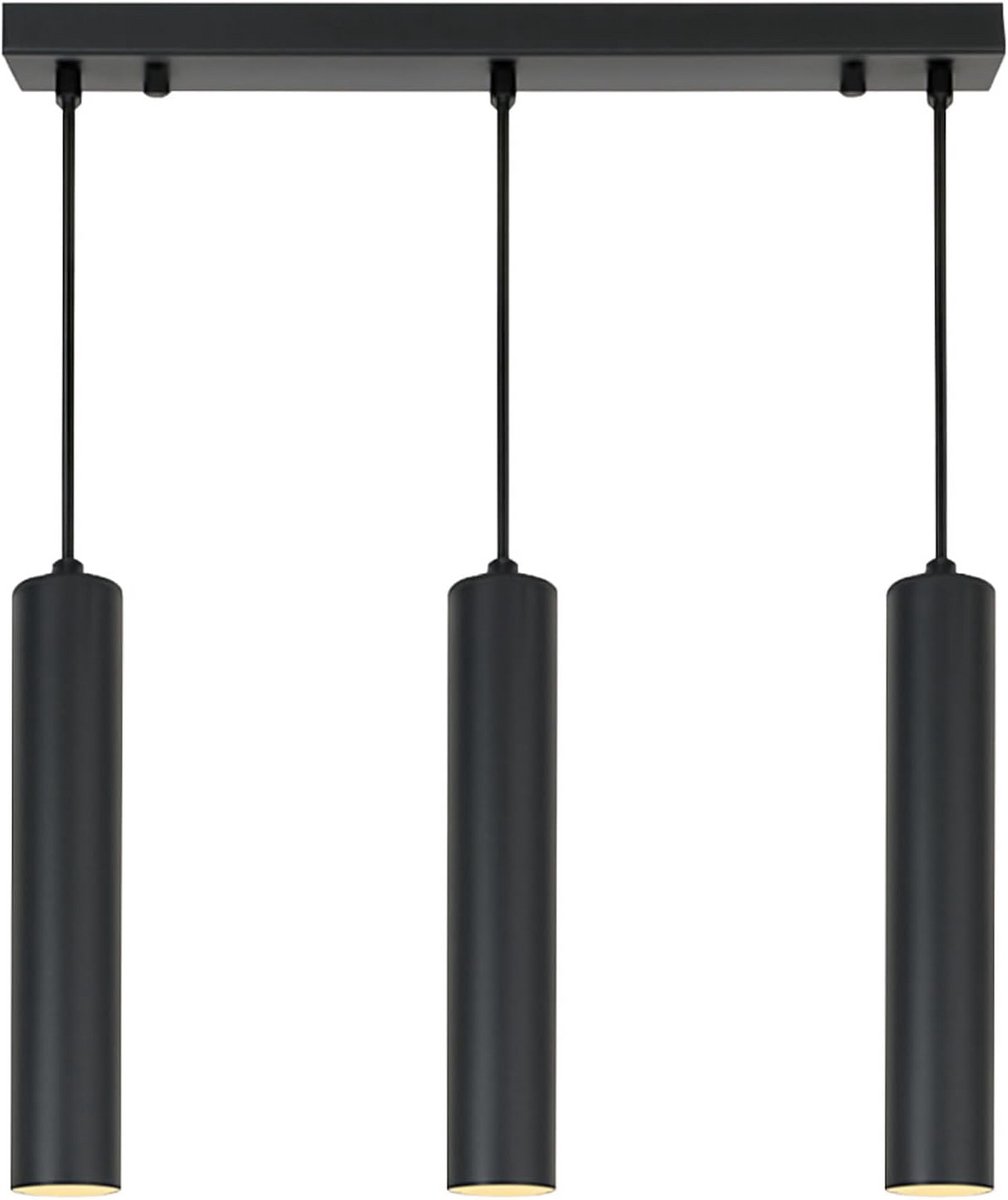 Driehoekige Hanglamp Zwart Lineair Minimalistisch Aluminium Spots voor Keuken en Eettafel
