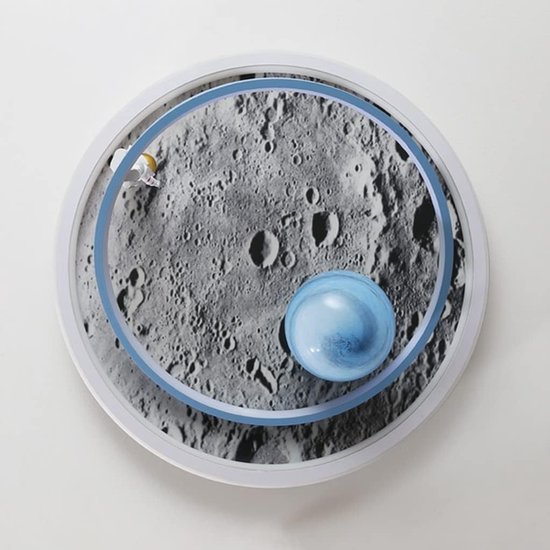 Dimbare LED Plafondlamp Maan Astronaut Ontwerp voor Kinderkamer - Afstandsbediening van Merkloos — afbeelding 4
