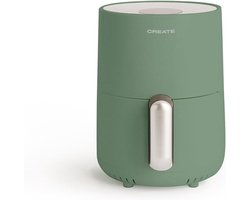Heteluchtfriteuse 1.5L Olievrij Programmeerbaar 900W Saliegroen