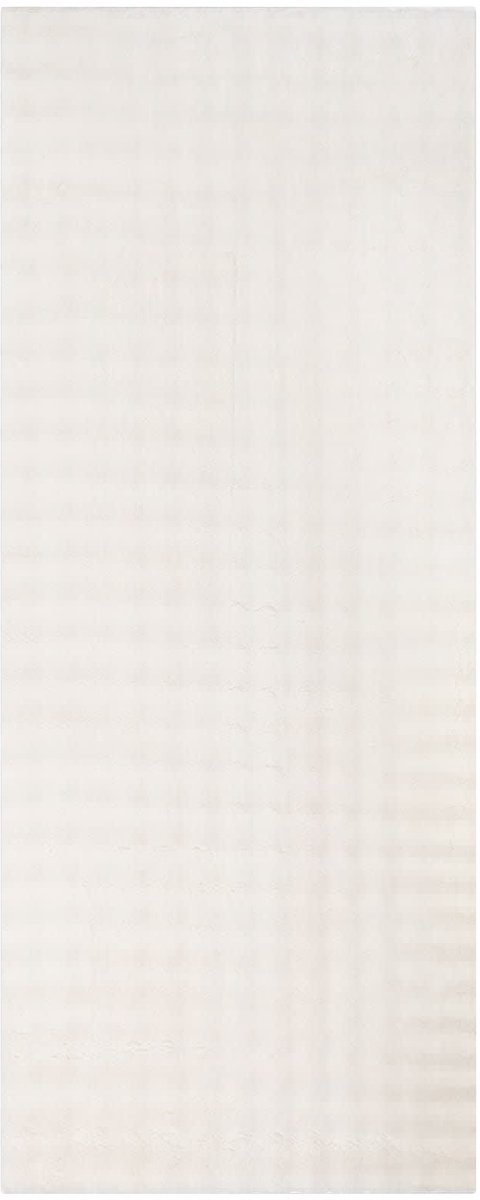 vidaXL Binnen - kleed - SIROLO - Crèmekleurig - 80 - x - 150 - cm - Polyester