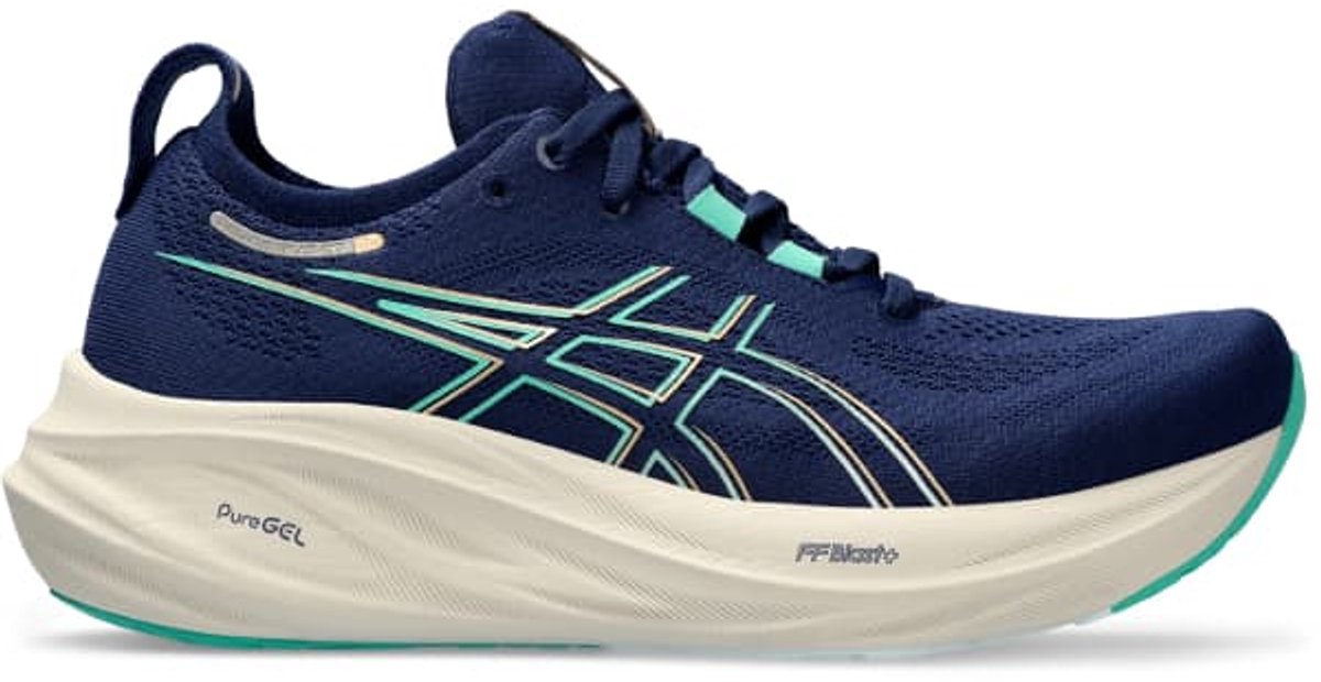 Asics Gel-Nimbus 26 Hardloopschoen – Dames Blauw