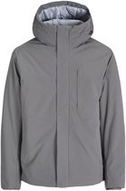 Arctic Seven Heren Winterjas (S-3XL) - afneembare capuchon, waterafstotend, winddicht, lange gewatteerde jas, warme jas voor mannen - AS-424, Dark-Olive, M