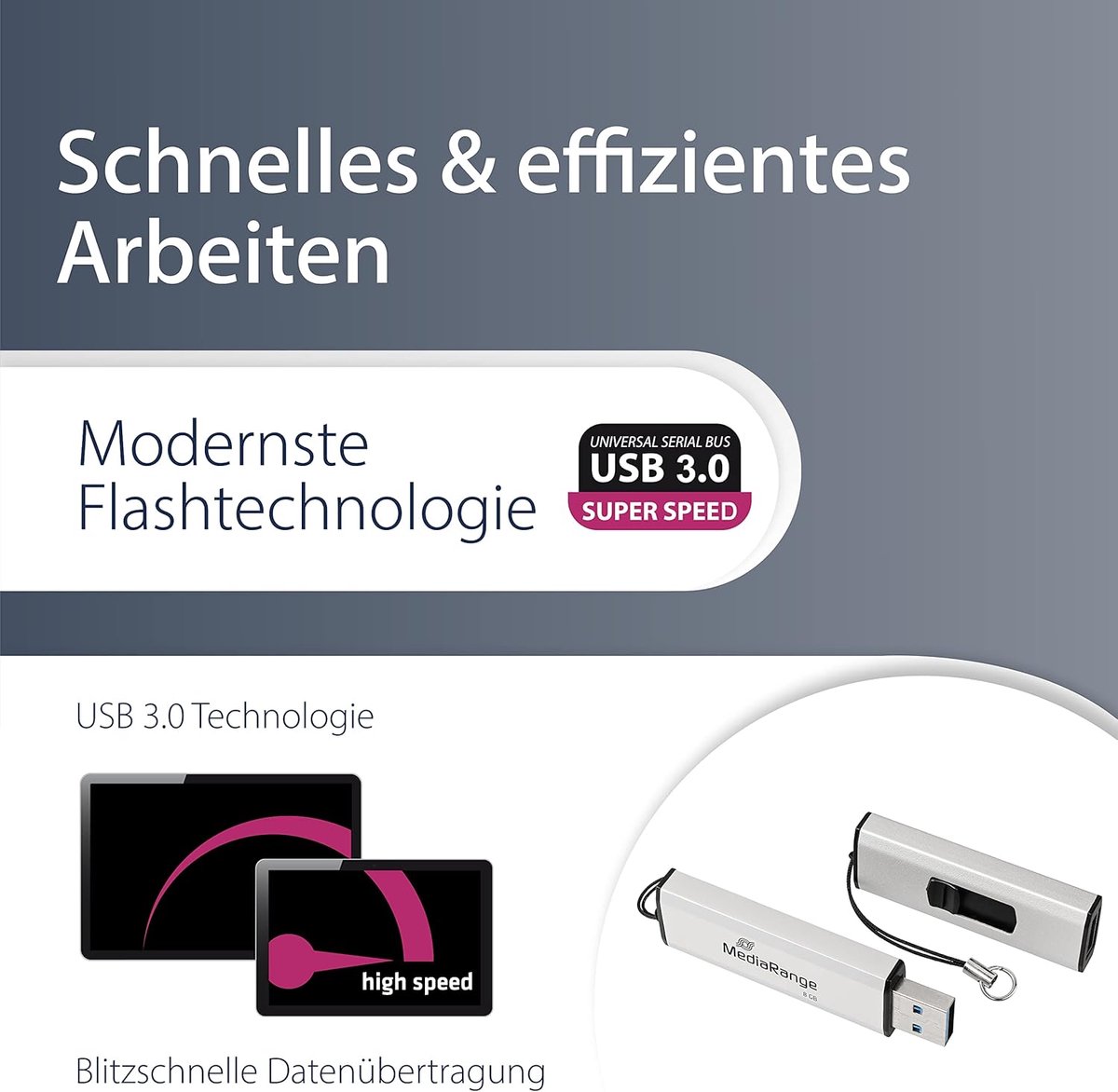 USB 3.0 Flash Drive 64 GB - Snelle Geheugenstick in Wit