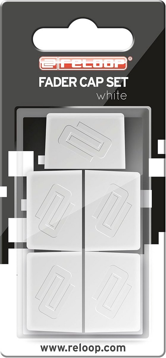 5x Universele Fader Knoppen Wit - Anti-Slip Rubber Coating voor DJ Mixers en Controllers