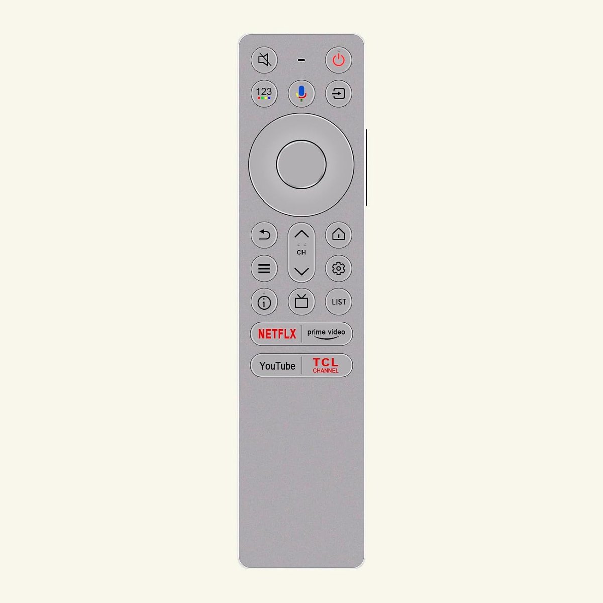 Universele Vervangende Afstandsbediening met Spraakfunctie voor 4K QD-Mini LED Televisies