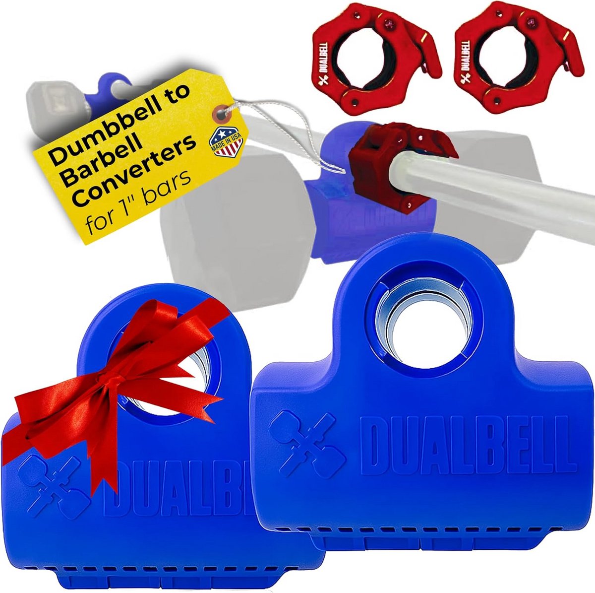 Halter naar Barbell Omvormer Verlengstuk voor 1 inch Stangen - Max 250 kg