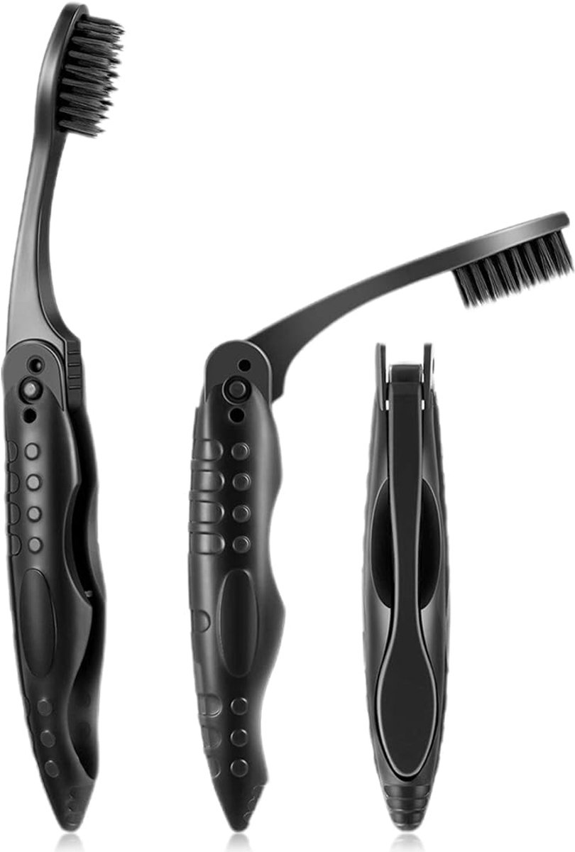 3 Stuks Opvouwbare Reis Tandenborstels Set - Draagbaar & Compact voor Reizen en Kamperen